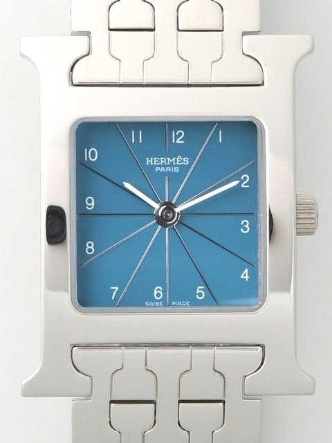 エルメス Hウォッチ コピー HERMES HH1.210.631/4804 レディース SS ブレス ブルージーン